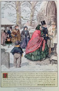 Kerstmis in Dreamthorpe, naar een tekening gemaakt voor 